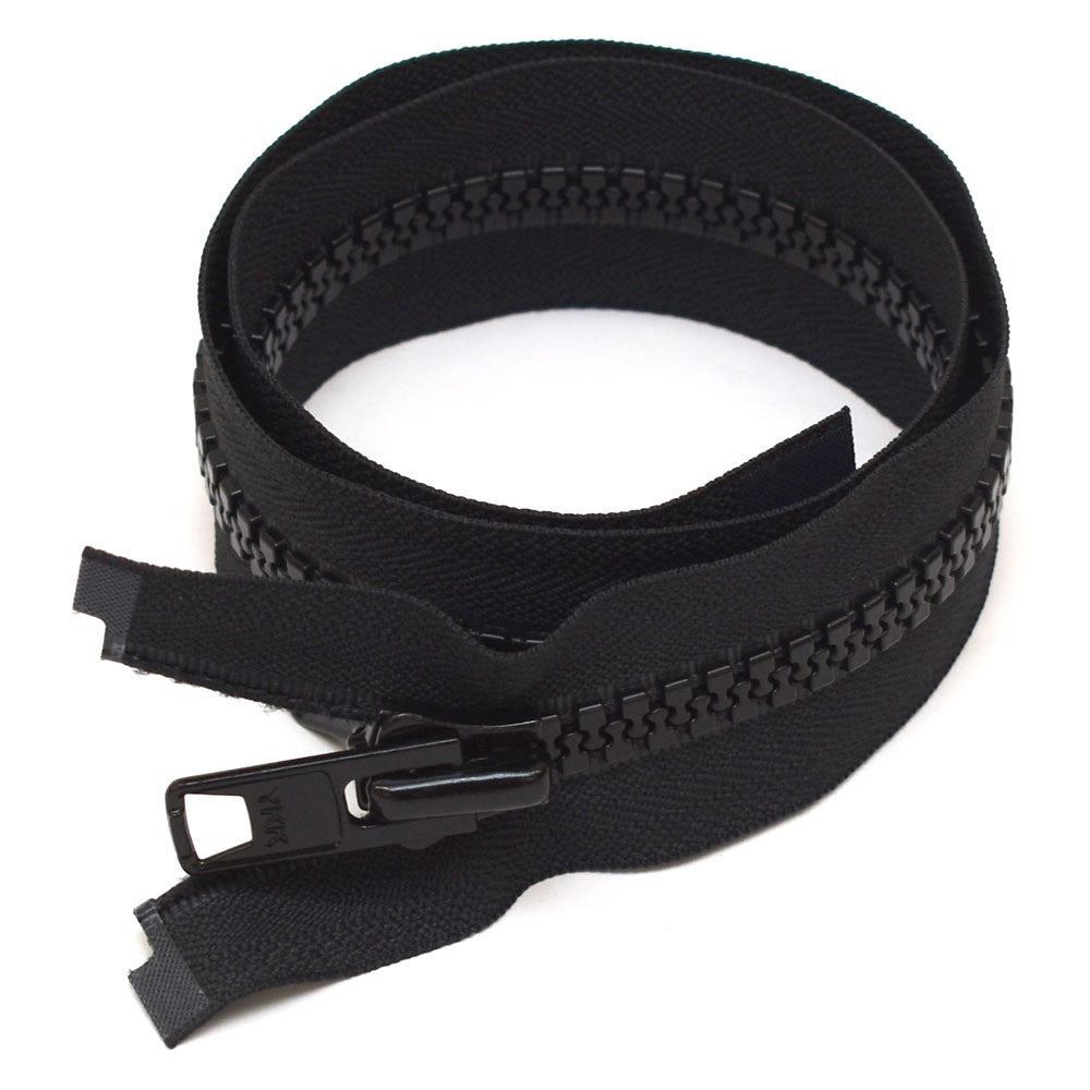 YKK Boat VISLON Zipper | No. 10 Black 80 Inch Double PullOpens in a ne