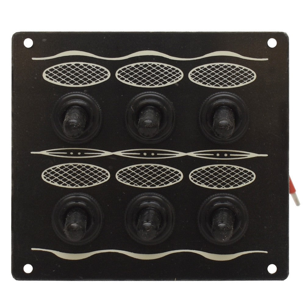 Whitecap Boat Switch Panel 3 3/4 x 4 1/2 Inch by Whitecap