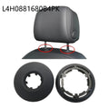 Black ABS Seat Headrest Socket Cover