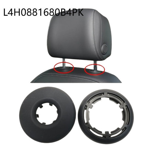 Black ABS Seat Headrest Socket Cover
