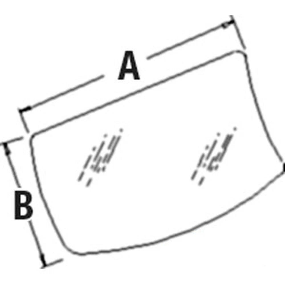 At214097 Lower Glass Fits John Deere Hitachi 110 120 160 200 230 270