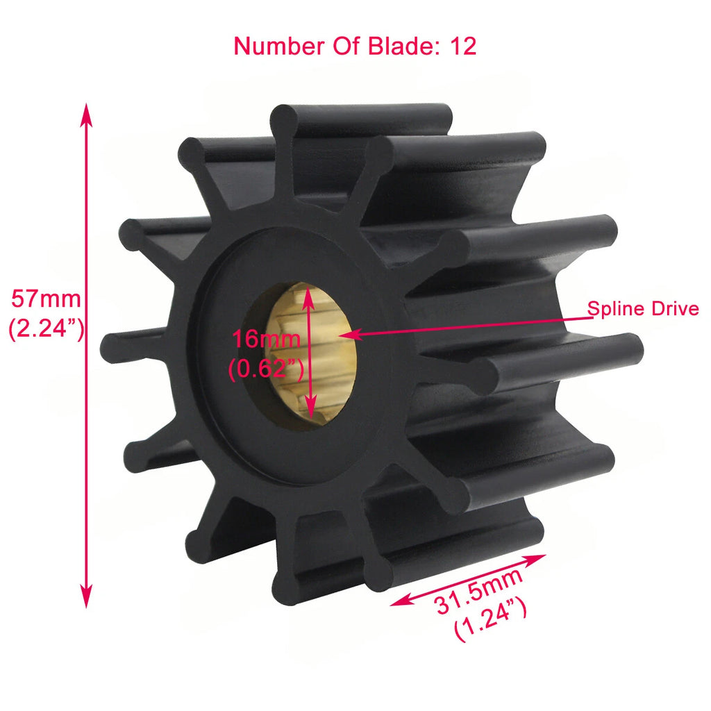 Impeller Raw Water Pump Repair Kit for Northern Lights 25-12004/25-12057/25-15405