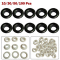 Black White Air Hole Fastener Resin Eyelet