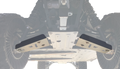 Rival Powersports Usa Rear Atv/utv Aluminum Skid Plate Guards