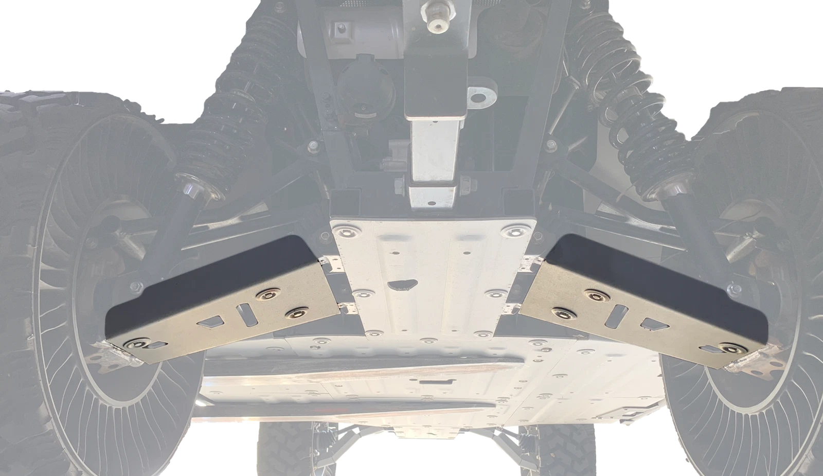 Rival Powersports Usa Rear Atv/utv Aluminum Skid Plate Guards