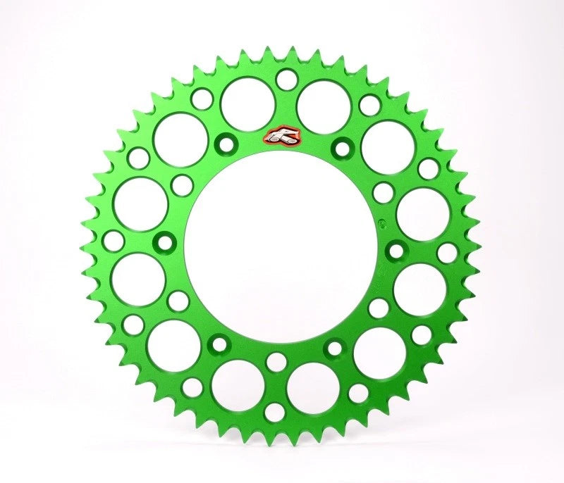 Renthal 2020 Kawasaki Kx 65 Rear Grooved Sprocket - Green 420-48p