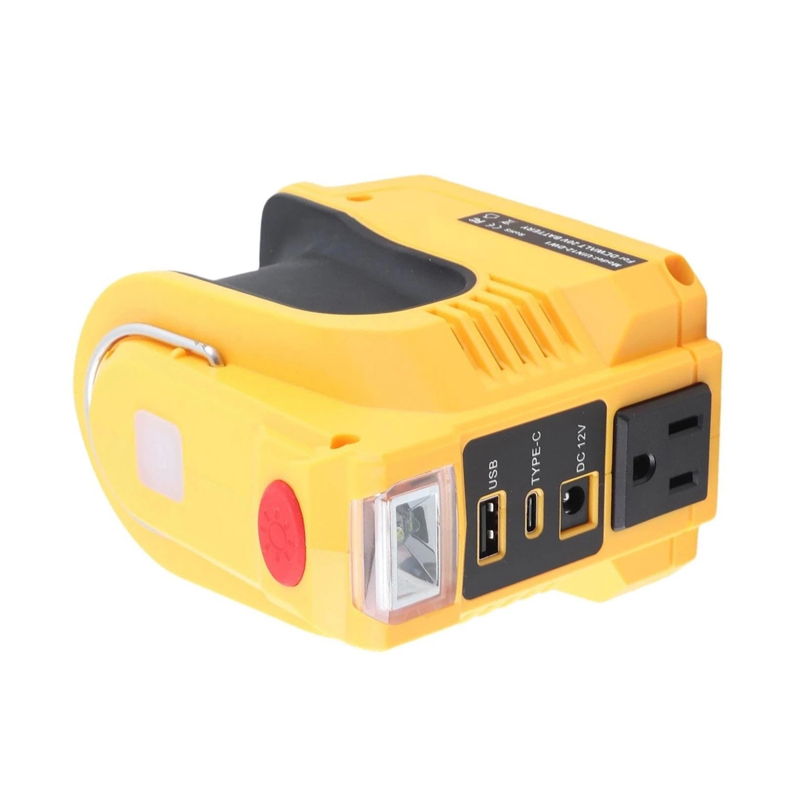 Ac Power Inverter For Dewalt 20V Battery To 110V Outlet Usb Type-c