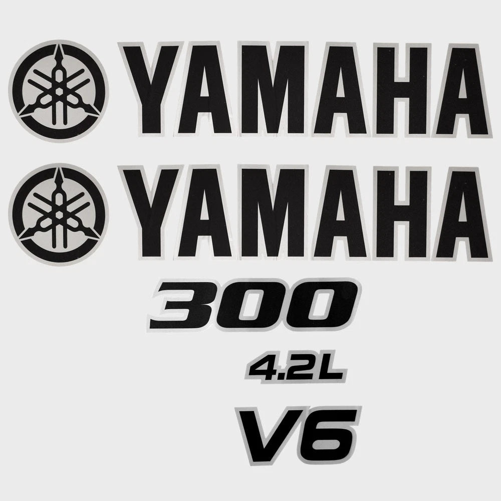 Yamaha Boat Outboard Cowling Decal Hw4162 | 4.6l 300hp Stickers (Kit)