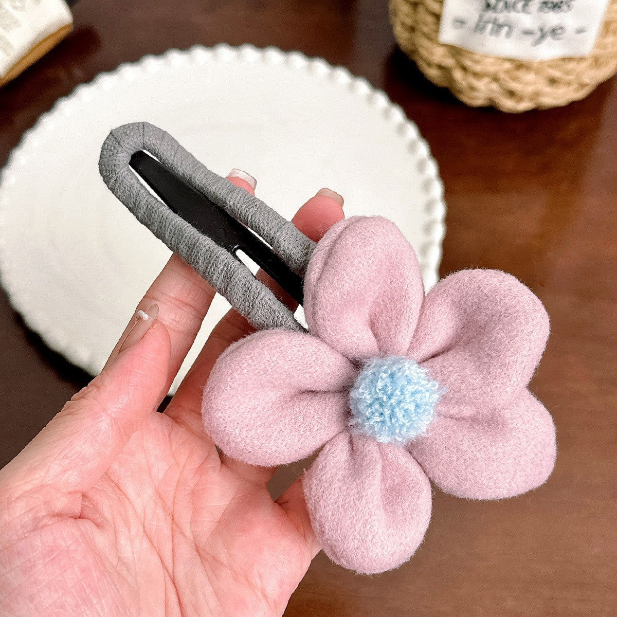 Floral Hair Claw for Casual Styling