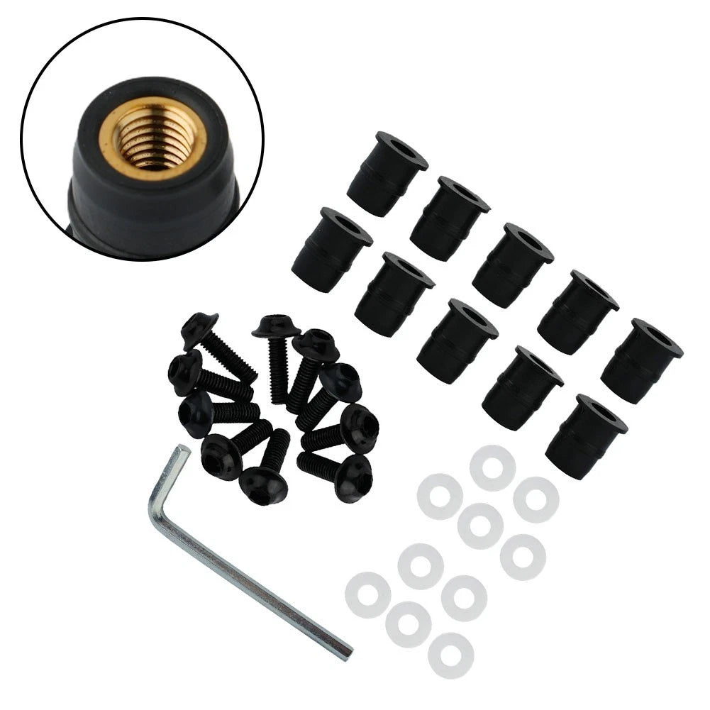 Screw Kit Cnc Bolt Strength Windscreen Windshield 10 Set