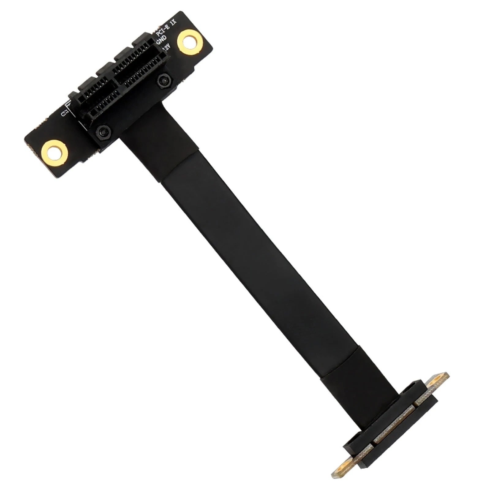 Plug&play Dual 90 Degree Pci-e X1 To X1 Extension Cable For Sound
