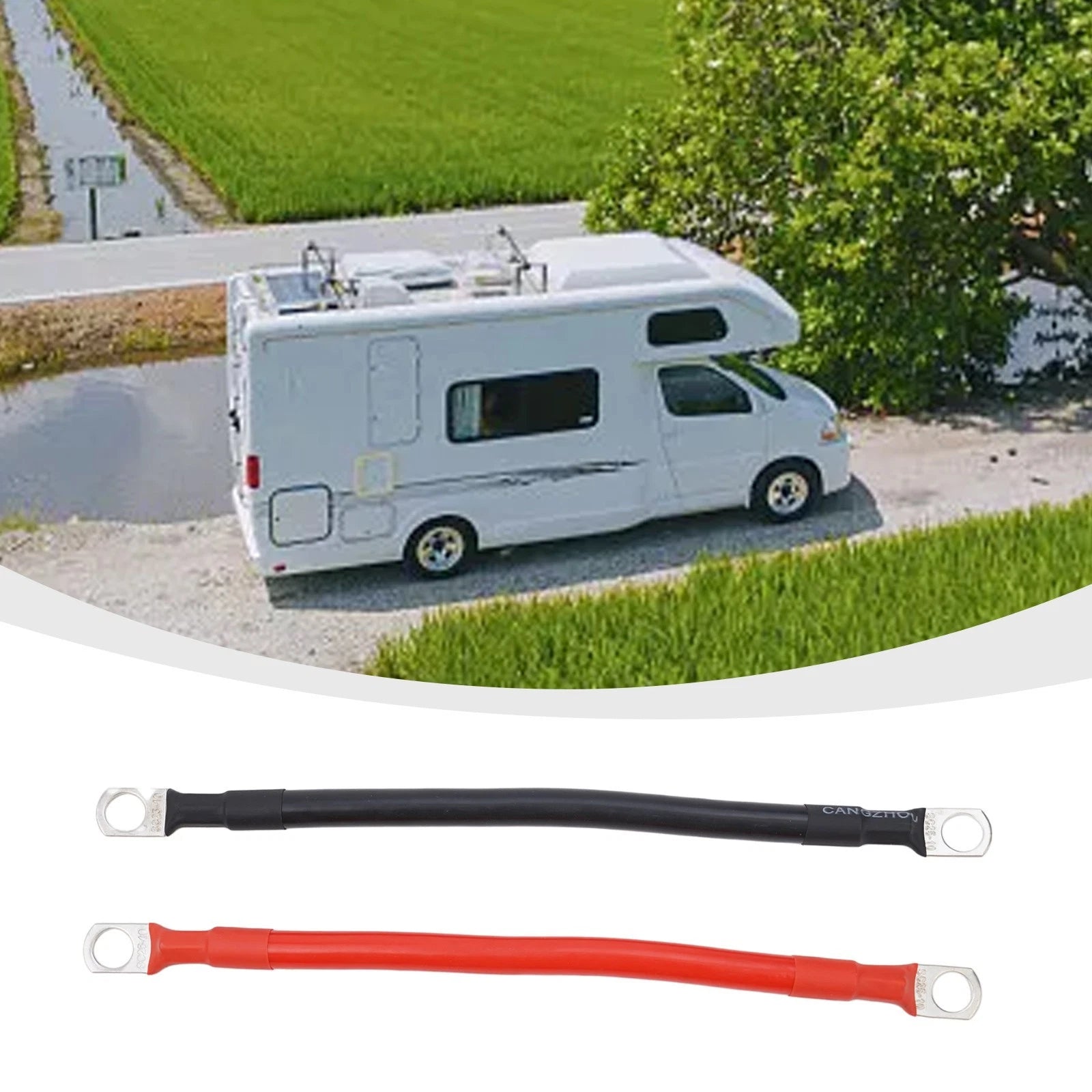 19cm 12V Battery Joiner Connector Lead/DC Wire 100 Amp Cable & Lugs