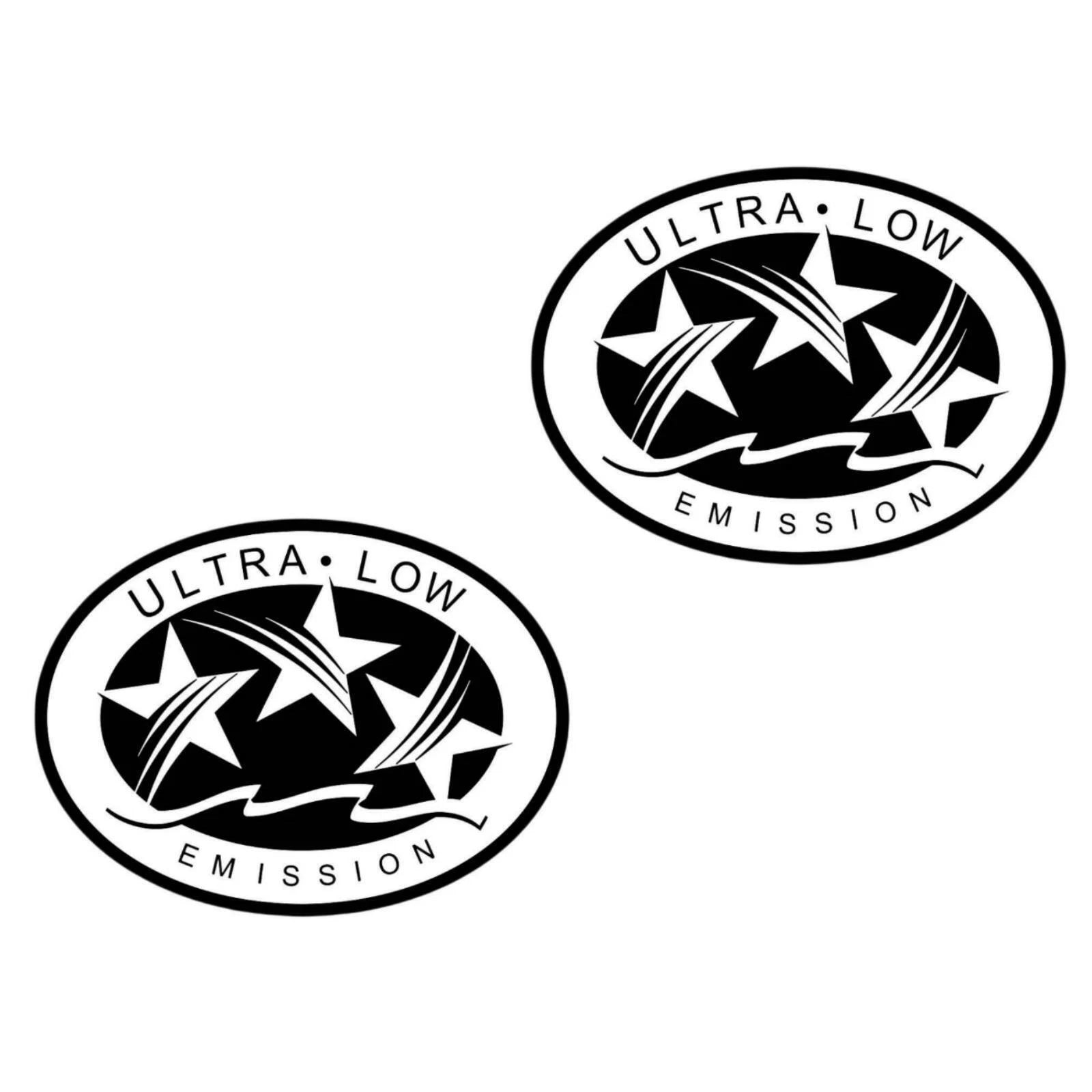 Ultra Low Emission 3 Star California DOT Outboard Graphic Sticker Decal - White