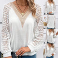 Lace Patchwork Shirt for Daily Wear