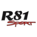 Ranger Boat Decal R81 Sport Black Red 5 7/8 x 2 7/8 Inch by Ranger