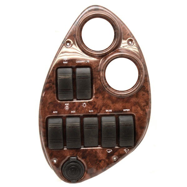 Four Winns Boat Switch Panel 025-2990 | 180 Horizon WoodgrainOpens in 
