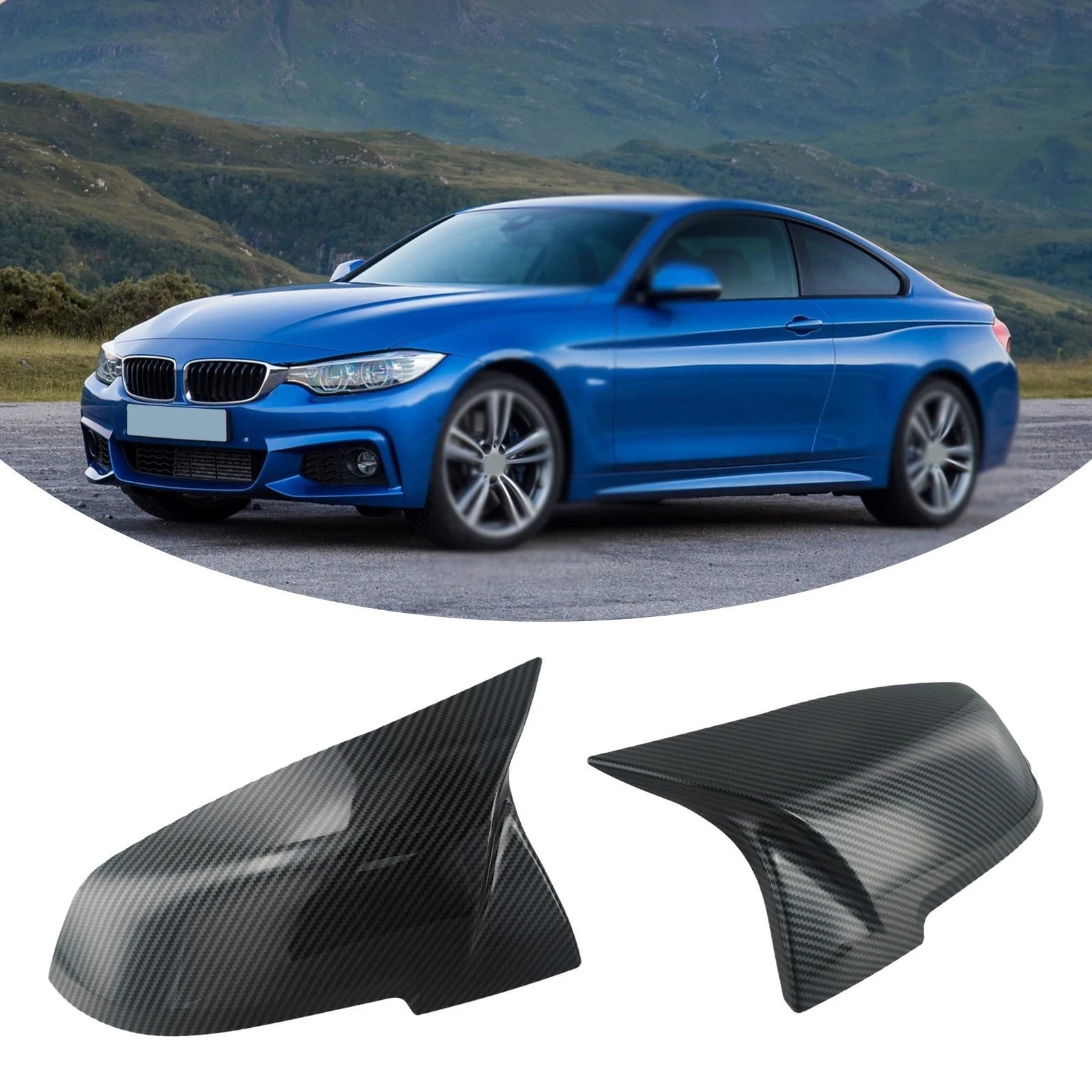 Perfect Fitment Fiber Mirror Cover Cap For Bmw F20 F21 F30 Enhance