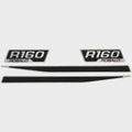 Robalo Boat Raised Emblem Decals Silver Black Gray by Robalo