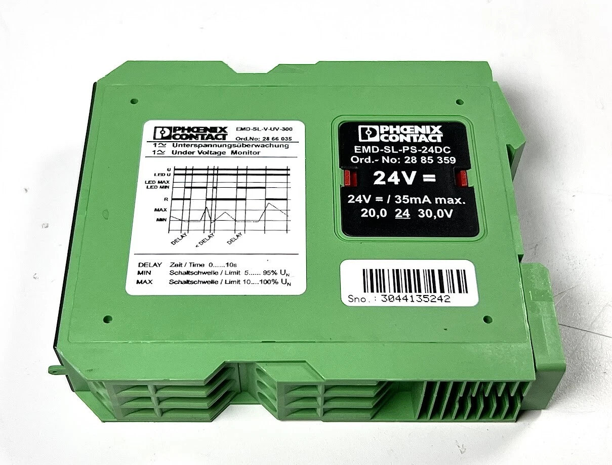 Phoenix Contact Emd-sl-v-UV-30<wbr/>0, Monitoring Relay, Oem