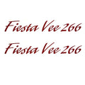 Boat Brand Decal Fiesta Vee 266 by Rinker