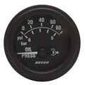 Faria Beede Boat Oil Pressure Gauge 2 Inch Black by Faria Beede