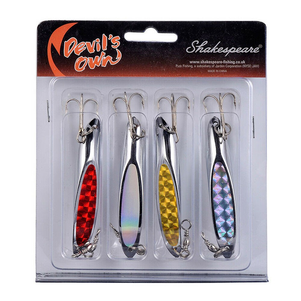 Shakespeare Devil's Own 4pc Slither Fishing Bait by Shakespeare