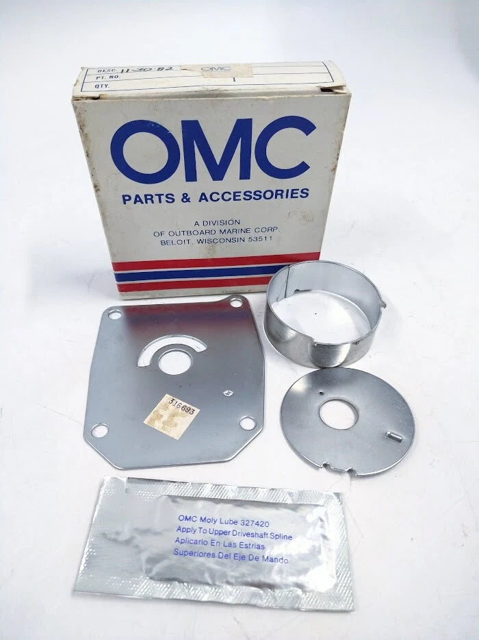 Omc Johnson Evinrude 316693, Impeller Housing Plate Parts Kit