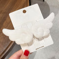 Plush Angel Wings Hair Accessories for Girls