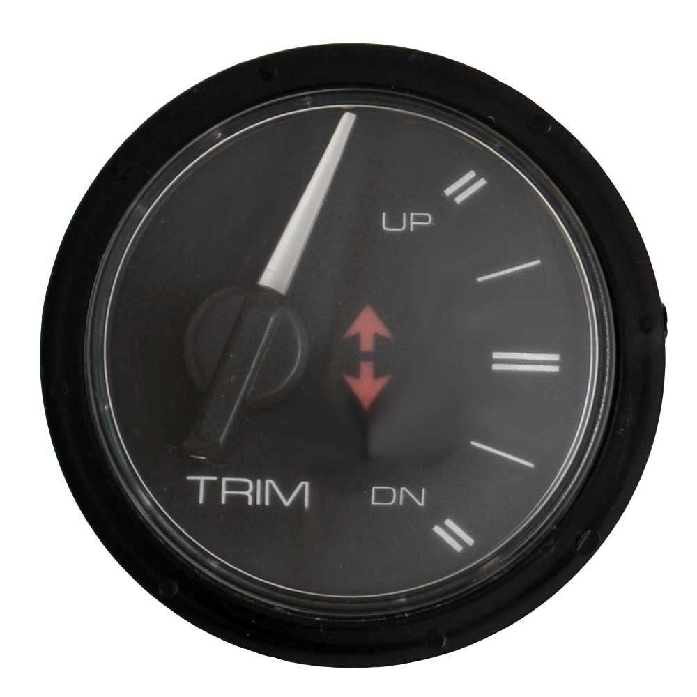 Faria Boat Trim Gauge 2 Inch Black Mercury by Faria