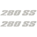 MasterCraft Boat Model Decals Silver Stickers by MasterCraft