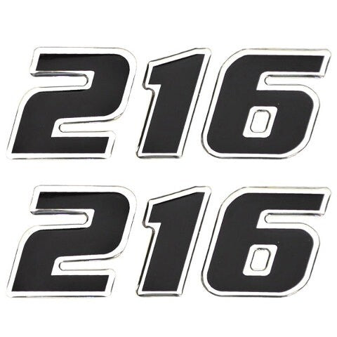 Sea Fox Boat Decal 152295-01 | 216 Black Silver 4 1/4 Inch (Set of 2)O