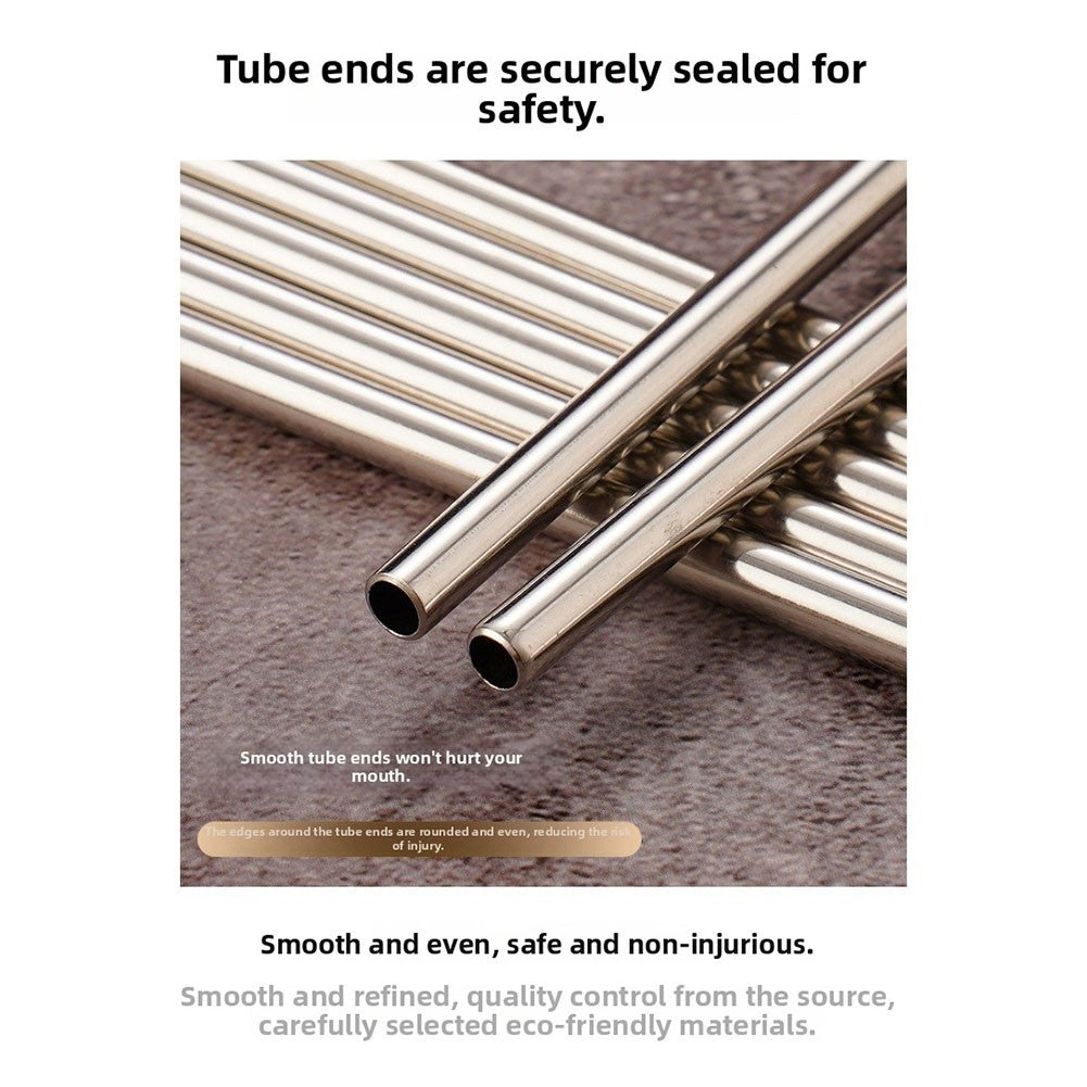 Dual-function Steel Straw Spoon