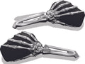 Kuryakyn Skeleton Hand Mirrors Chrome/black For Harley-davidso<wbr/>n