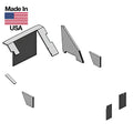 R1219 Cab Foam Kit - Black Fits Ih / Fits Farmall