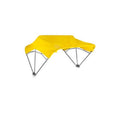 3-bow Tractor Canopy With Frame Fender Mount 48" - Yellow Fits Over