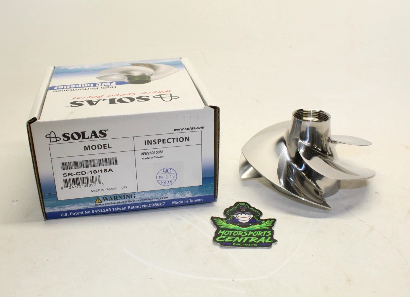 Seadoo Solas Impeller Sr-cd-10/18a Gti Se Ltd Fish Pro Wake 130 155