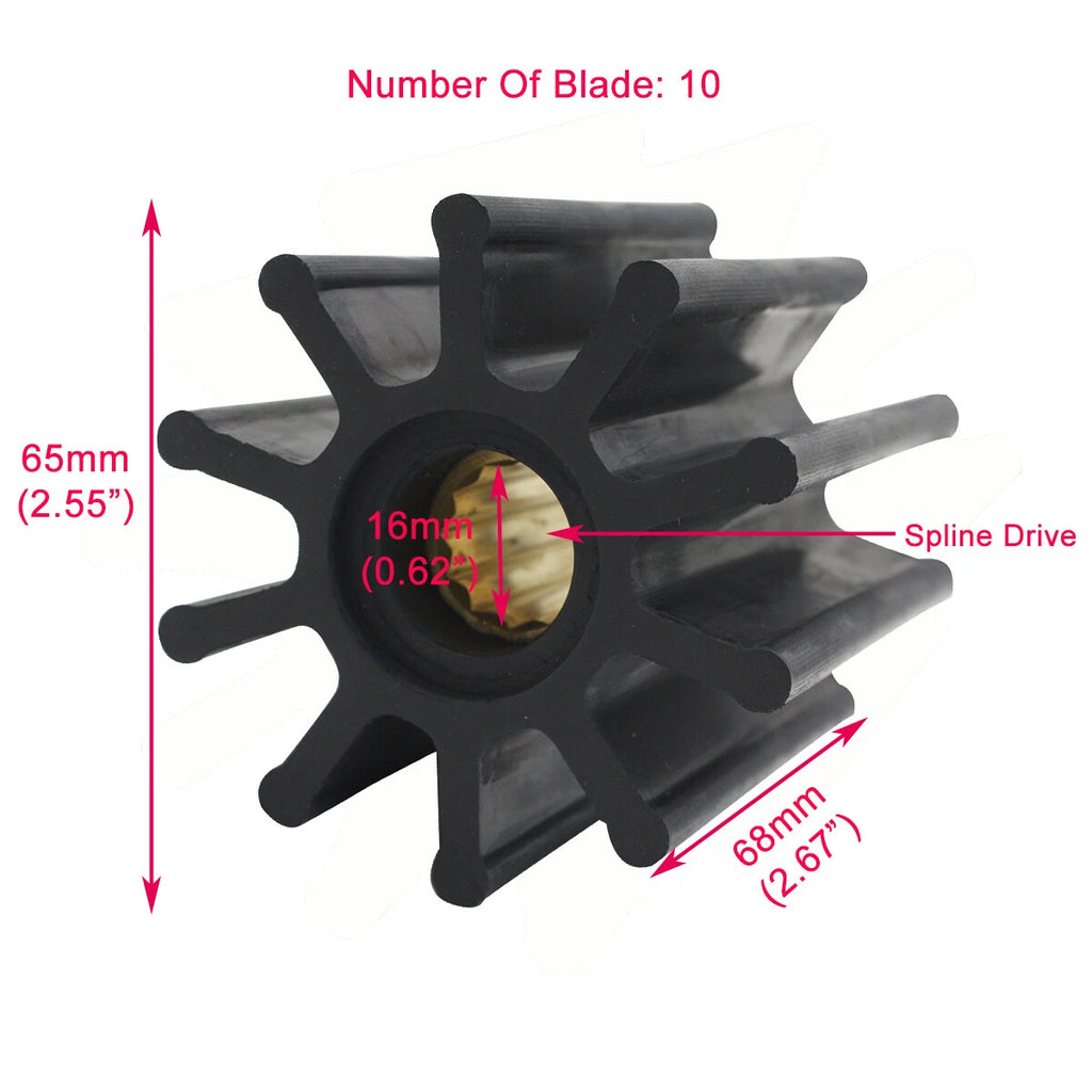 Impeller Replacement for Yanmar, Mercruiser (47-60HP), 119593-42200/42202