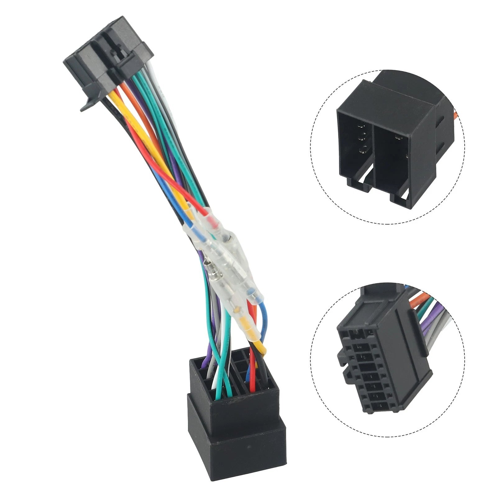 Abs - Car Radio For Iso Wiring Harness Connector 16 Pin For Pioneer