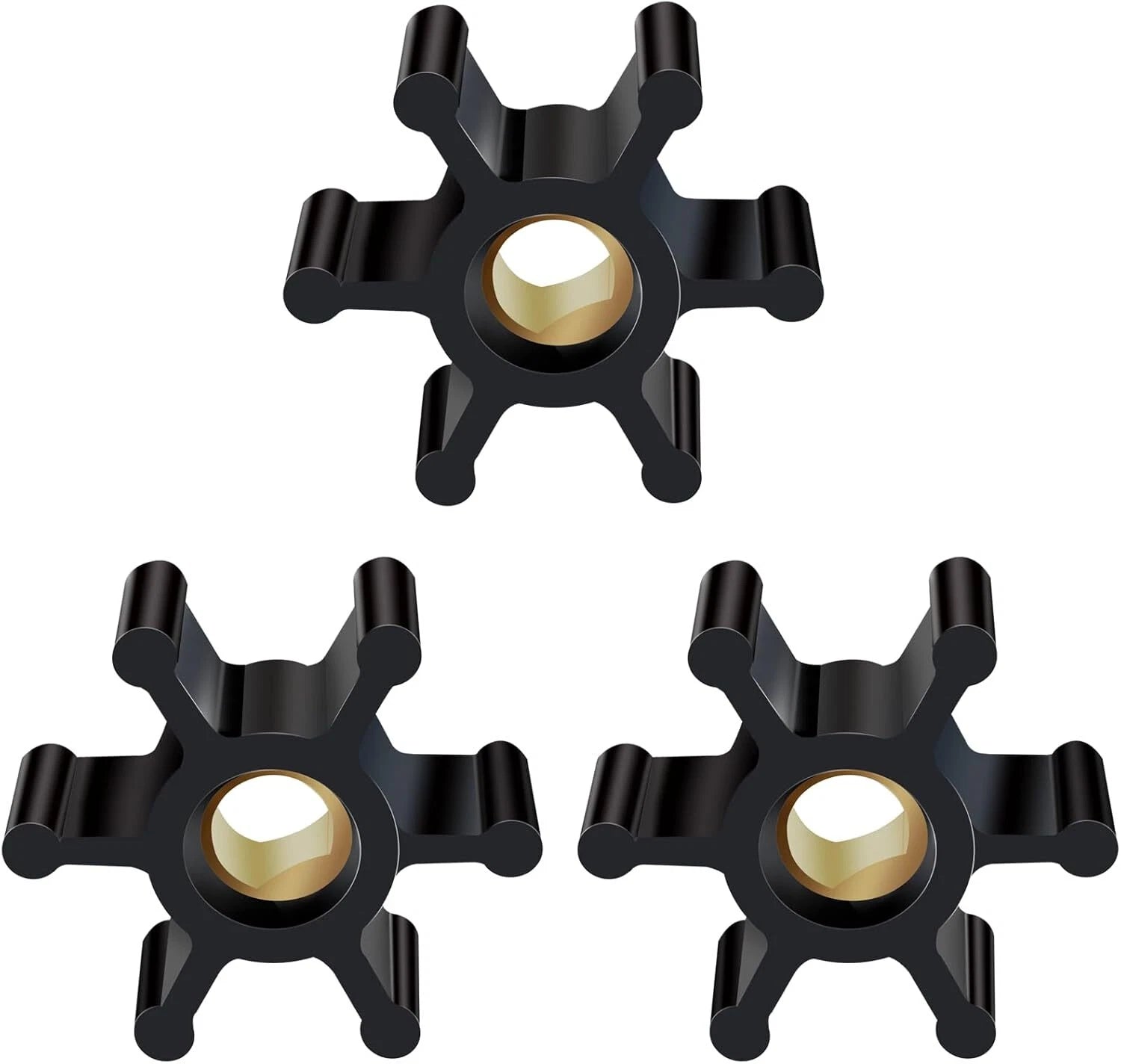 3 Pack Water Pump Impeller for Trupow PAS-30/PDS-30 Utility Pump Motors