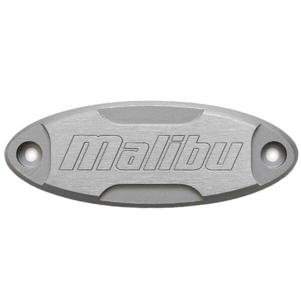 Malibu Boat Badge Emblem 89-80032-ANGR Oval 3 3/8 Inch Aluminum by Malibu