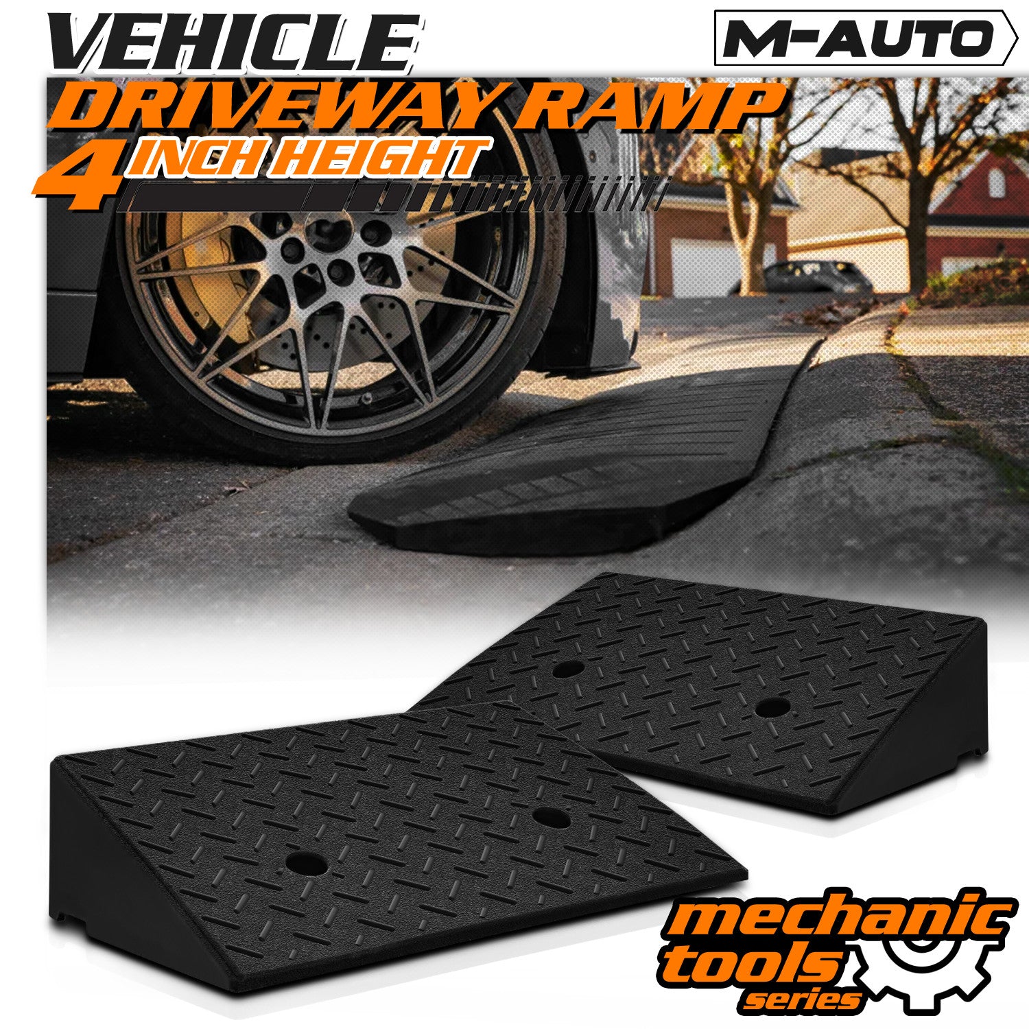 2PCS Low Profile Vehicle Maintenance Ramps