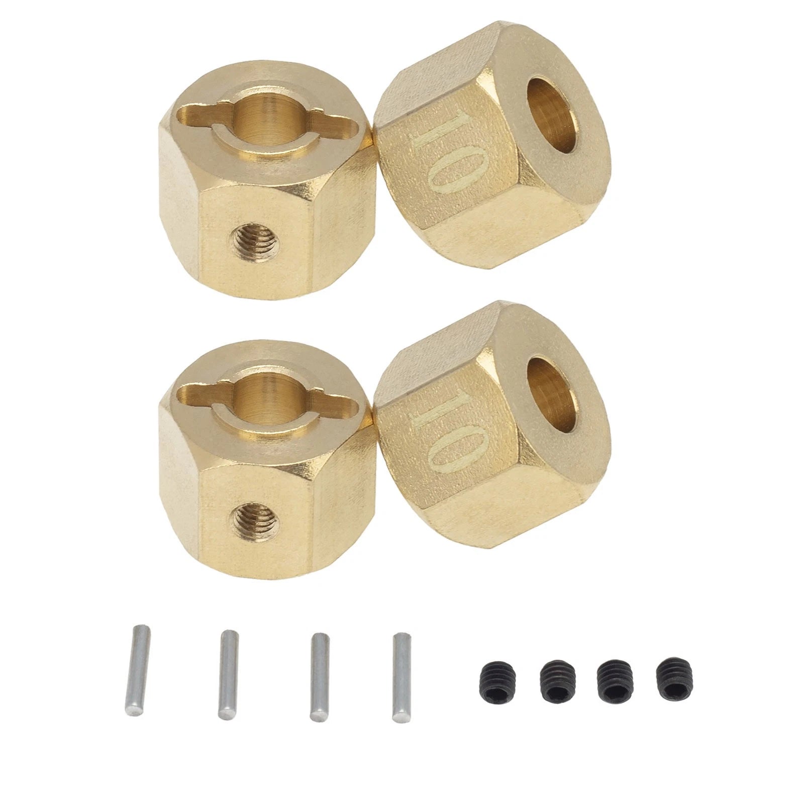 Wheel Hex Hub 10mm For Axial Scx10 90046 Rr10 Rgt 86100 Mst Gen 8 Rc