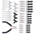 Lot Zinc Alloy Tent Jeans Bag Fix Zipper Zip Slider Repair Instant