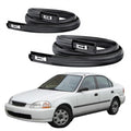 For Honda Civic 96-00 4 Door Roof Molding Replacement Set Rubber Black