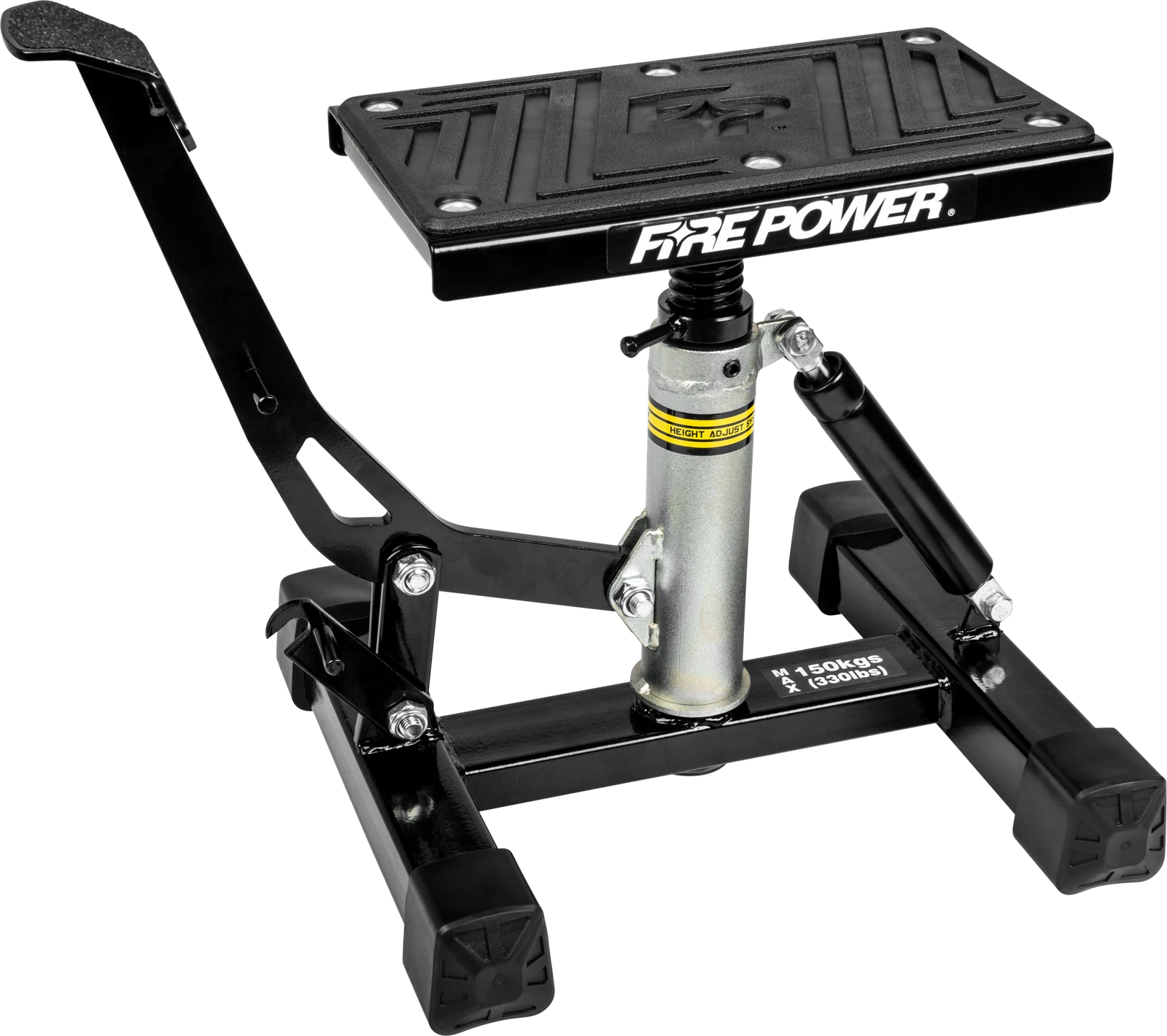 Fire Power Adjustable Dirt Bike Lift Stand With Rubber Grips 10-14"