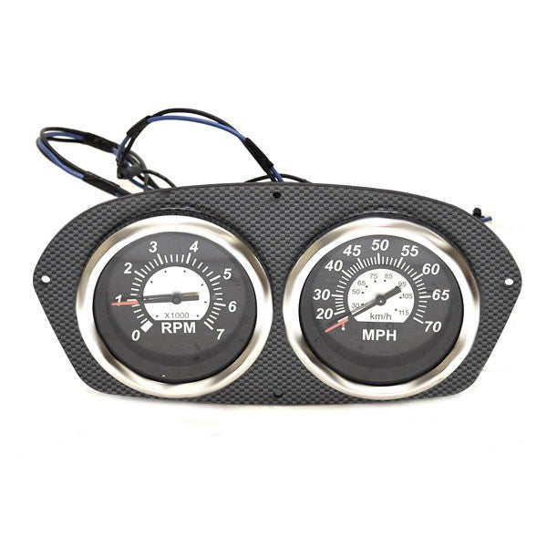 Lund Gauge Panel Sterling Black 9 1/4 x 4 5/8 Inch by Lund