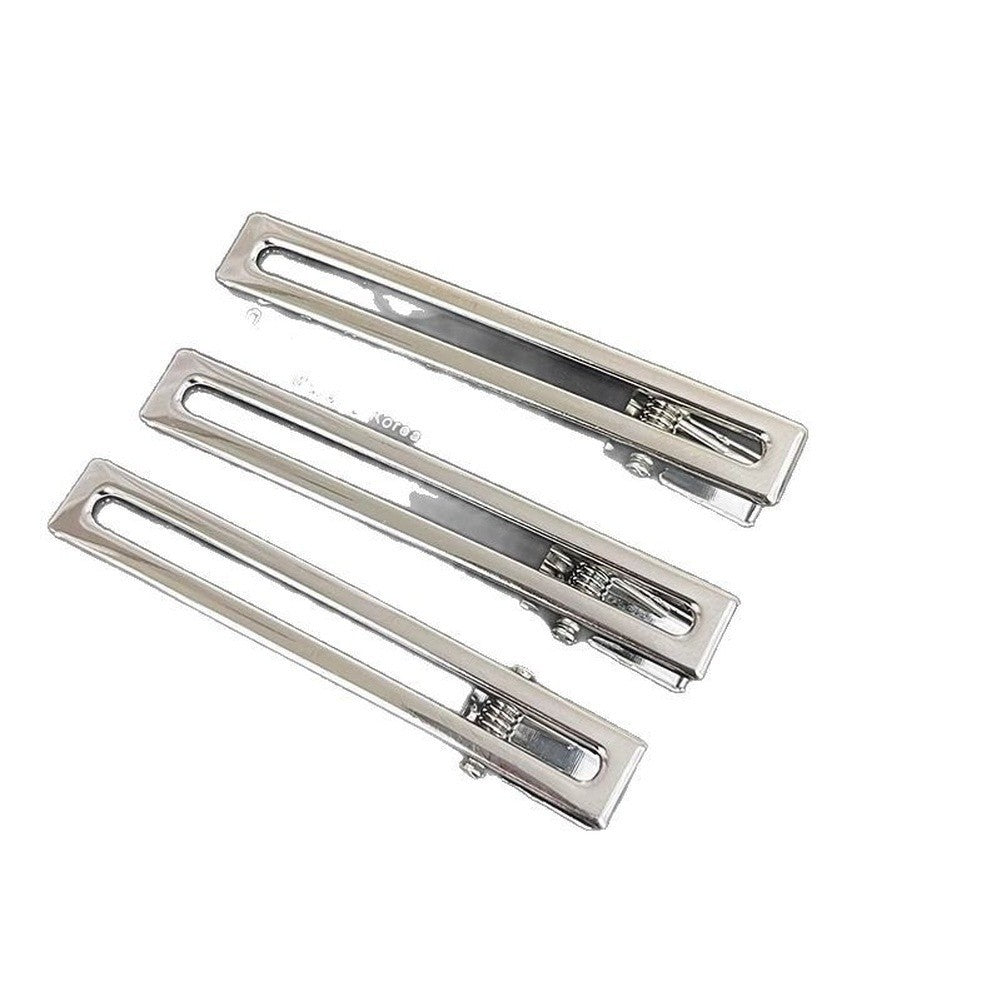 Silver Hair Clips Bangs Barrettes
