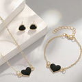 Heart-shaped Pendant Jewelry Set