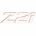 Raised Decal Z21 White Gold 24 1/2 x 7 1/2 Inch by Nitro