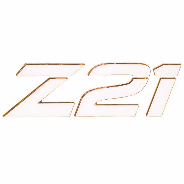 Raised Decal Z21 White Gold 24 1/2 x 7 1/2 Inch by Nitro